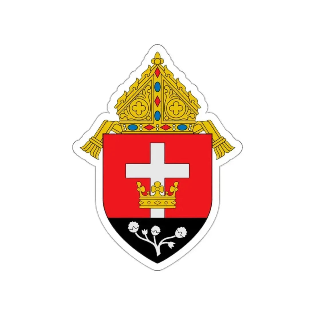 Diocese of Lubbock - STICKER Vinyl Die-Cut Decal White Die-Cut 2 Inch - The Sticker Space