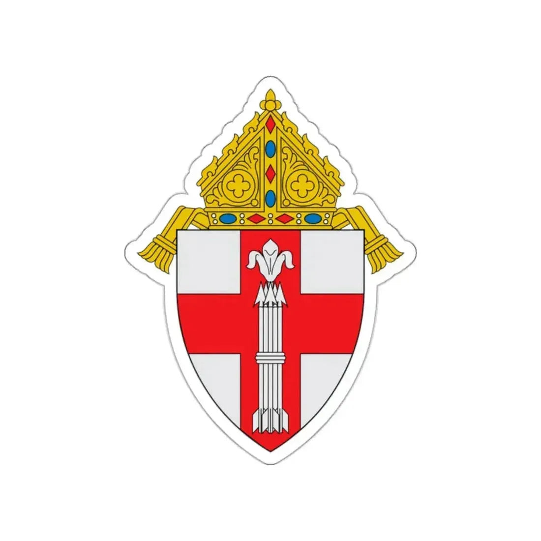 Diocese of Manchester 2 - STICKER Vinyl Die-Cut Decal White Die-Cut 2 Inch - The Sticker Space