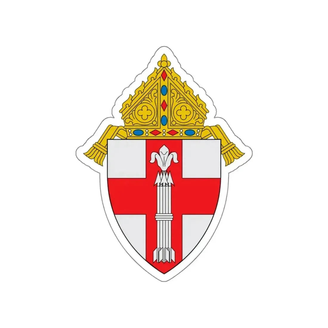 Diocese of Manchester 2 - STICKER Vinyl Die-Cut Decal White Die-Cut 6 Inch - The Sticker Space