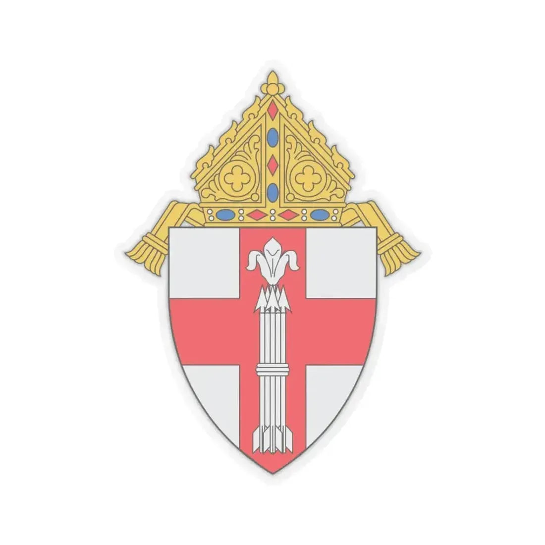 Diocese of Manchester 2 - STICKER Vinyl Kiss-Cut Decal 3 Inch Transparent - The Sticker Space