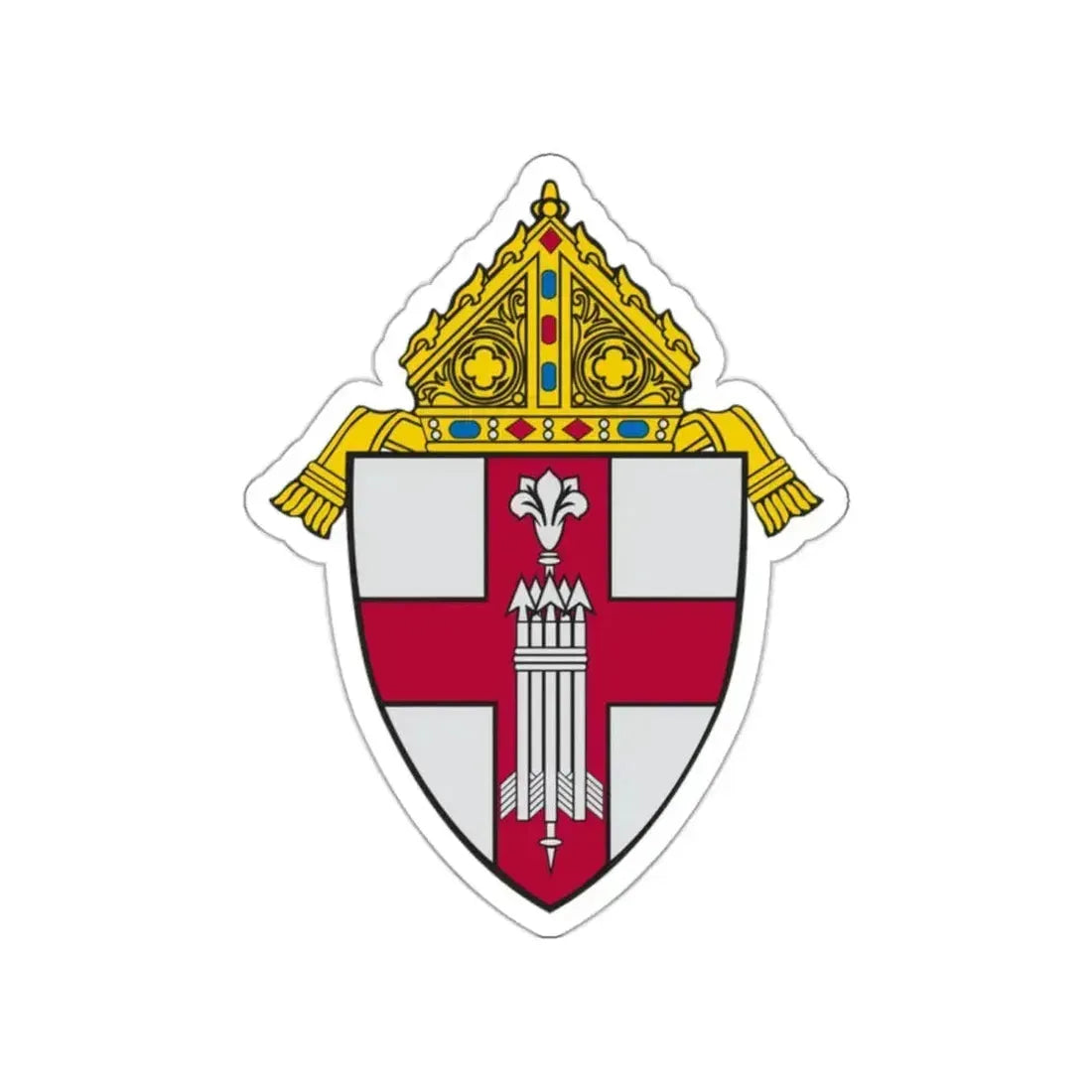 Diocese of Manchester - STICKER Vinyl Die-Cut Decal White Die-Cut 2 Inch - The Sticker Space