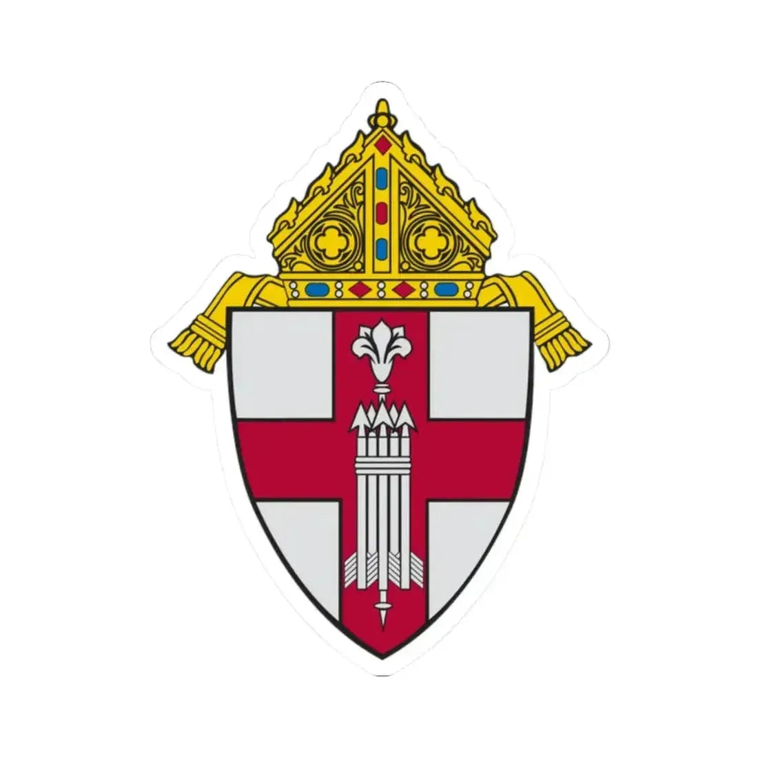 Diocese of Manchester - STICKER Vinyl Kiss-Cut Decal 2 Inch White - The Sticker Space