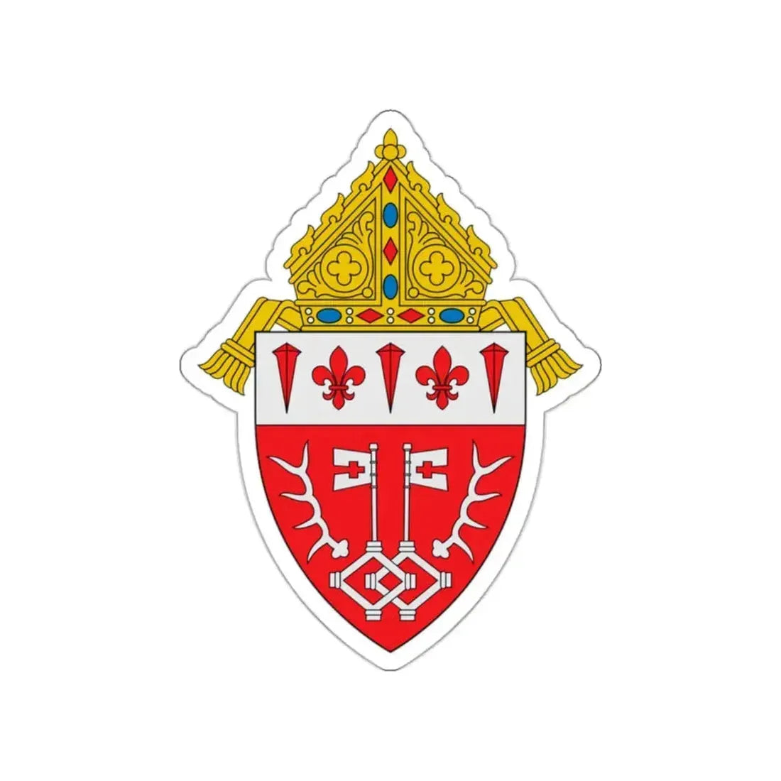 Diocese of Marquette - STICKER Vinyl Die-Cut Decal White Die-Cut 2 Inch - The Sticker Space
