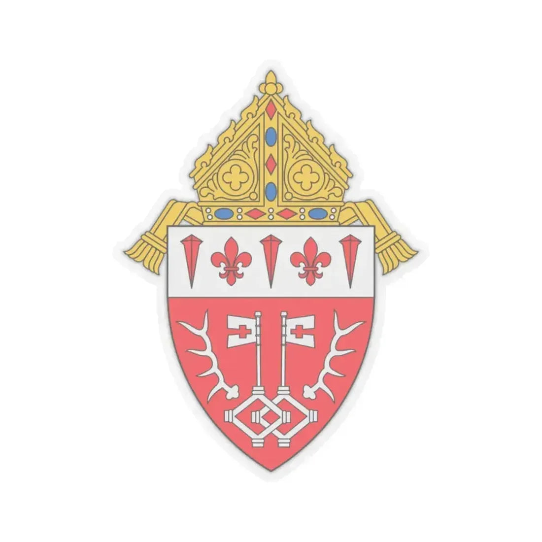 Diocese of Marquette - STICKER Vinyl Kiss-Cut Decal 2 Inch Transparent - The Sticker Space