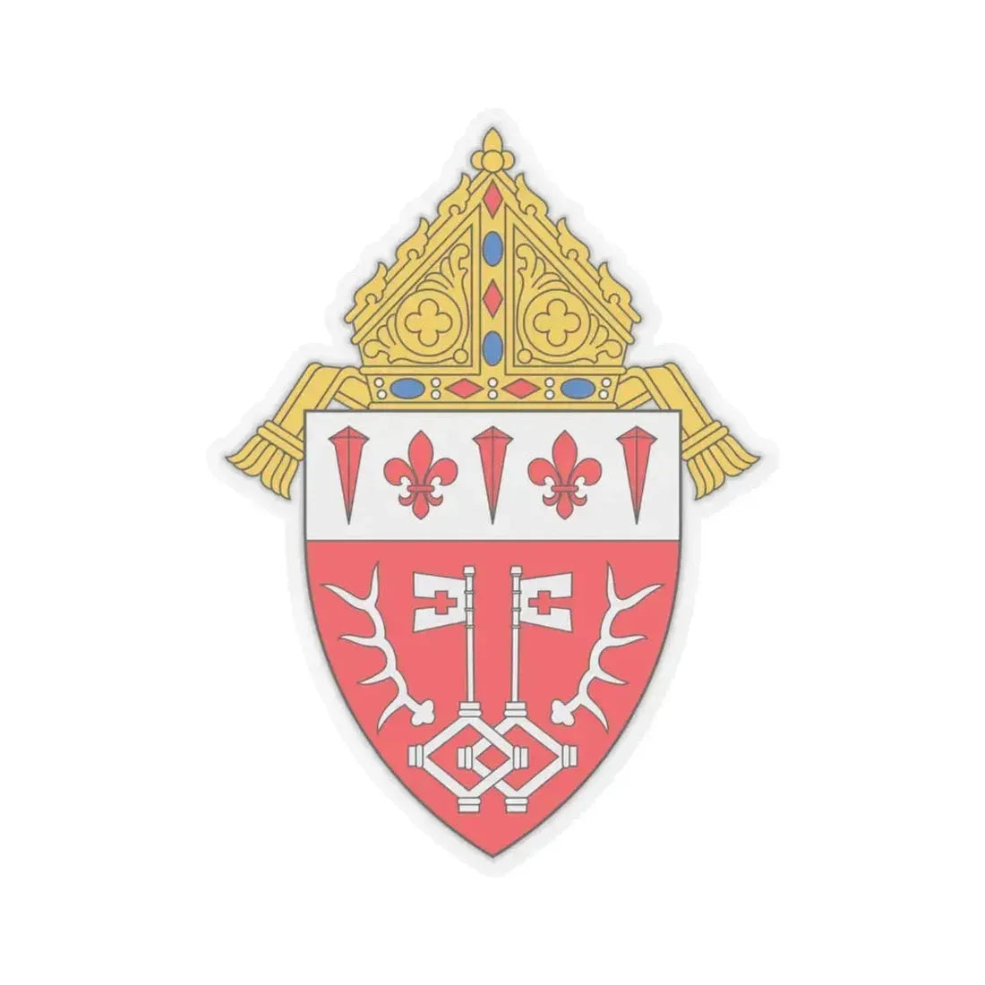 Diocese of Marquette - STICKER Vinyl Kiss-Cut Decal 6 Inch Transparent - The Sticker Space
