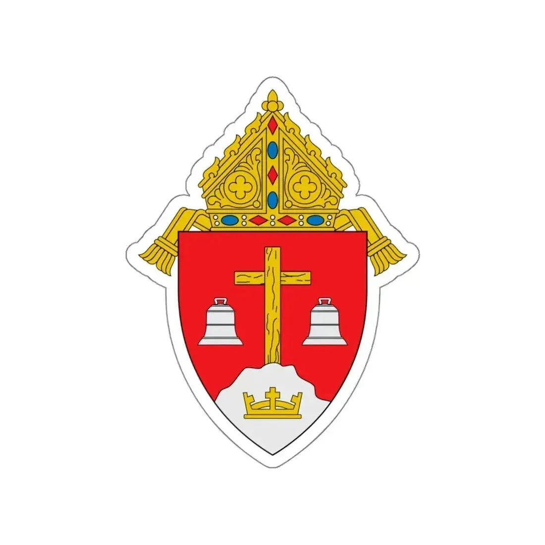 Diocese of Monterey in California - STICKER Vinyl Die-Cut Decal White Die-Cut 6 Inch - The Sticker Space