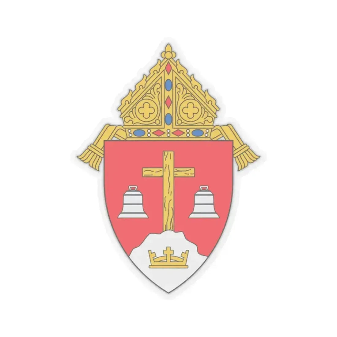 Diocese of Monterey in California - STICKER Vinyl Kiss-Cut Decal 2 Inch Transparent - The Sticker Space