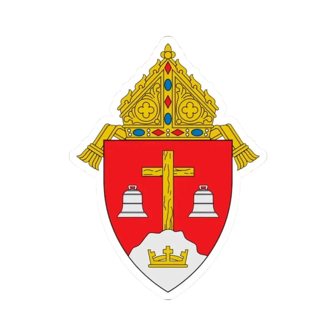 Diocese of Monterey in California - STICKER Vinyl Kiss-Cut Decal 2 Inch White - The Sticker Space