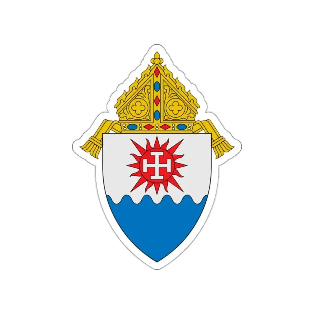 Diocese of Natchez - STICKER Vinyl Die-Cut Decal White Die-Cut 2 Inch - The Sticker Space