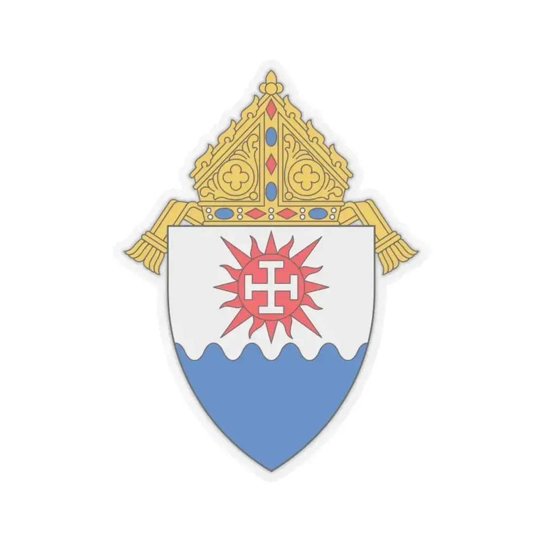 Diocese of Natchez - STICKER Vinyl Kiss-Cut Decal 3 Inch Transparent - The Sticker Space