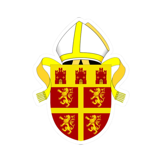 Diocese of Newcastle arms (England) (Coat of Arms) STICKER Vinyl Kiss-Cut Decal 2 Inch White - The Sticker Space