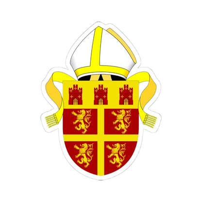 Diocese of Newcastle arms (England) (Coat of Arms) STICKER Vinyl Kiss-Cut Decal 4 Inch White - The Sticker Space