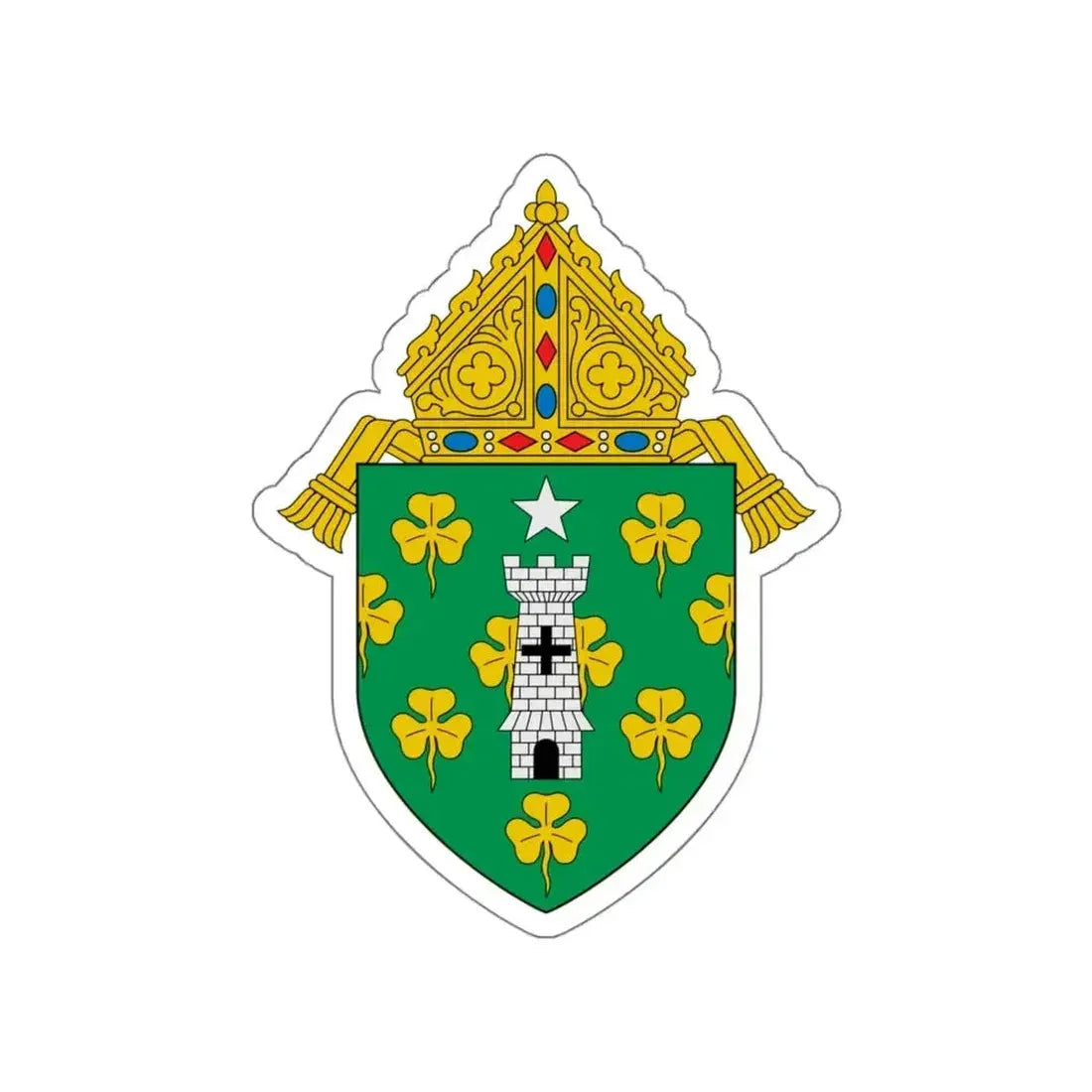 Diocese of Norwich - STICKER Vinyl Die-Cut Decal White Die-Cut 4 Inch - The Sticker Space