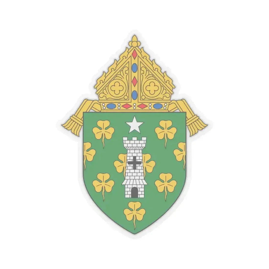 Diocese of Norwich - STICKER Vinyl Kiss-Cut Decal 4 Inch Transparent - The Sticker Space