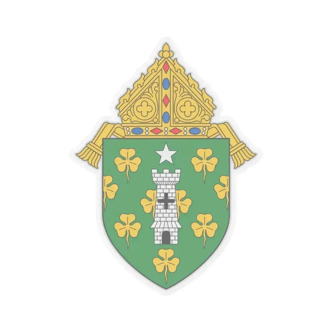 Diocese of Norwich - STICKER Vinyl Kiss-Cut Decal 6 Inch Transparent - The Sticker Space