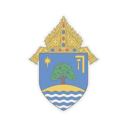 Diocese of Oakland - STICKER Vinyl Kiss-Cut Decal 3 Inch Transparent - The Sticker Space