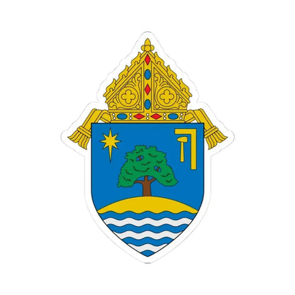 Diocese of Oakland - STICKER Vinyl Kiss-Cut Decal 3 Inch White - The Sticker Space