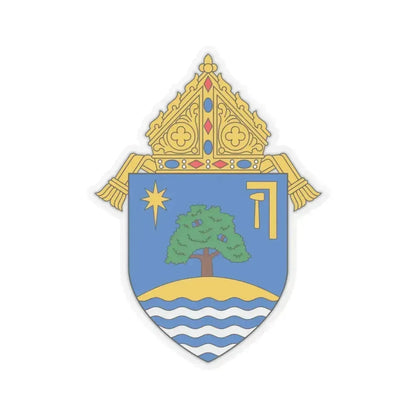Diocese of Oakland - STICKER Vinyl Kiss-Cut Decal 4 Inch Transparent - The Sticker Space