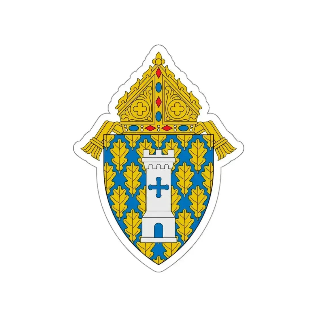 Diocese of Ogdensburg - STICKER Vinyl Die-Cut Decal White Die-Cut 3 Inch - The Sticker Space