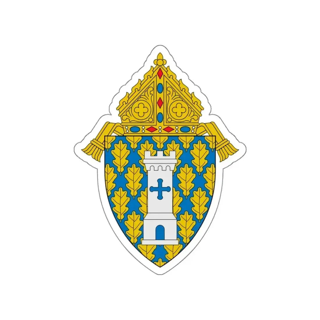 Diocese of Ogdensburg - STICKER Vinyl Die-Cut Decal White Die-Cut 5 Inch - The Sticker Space
