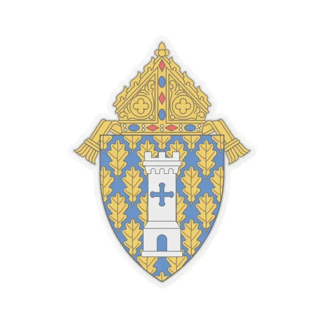 Diocese of Ogdensburg - STICKER Vinyl Kiss-Cut Decal 2 Inch Transparent - The Sticker Space
