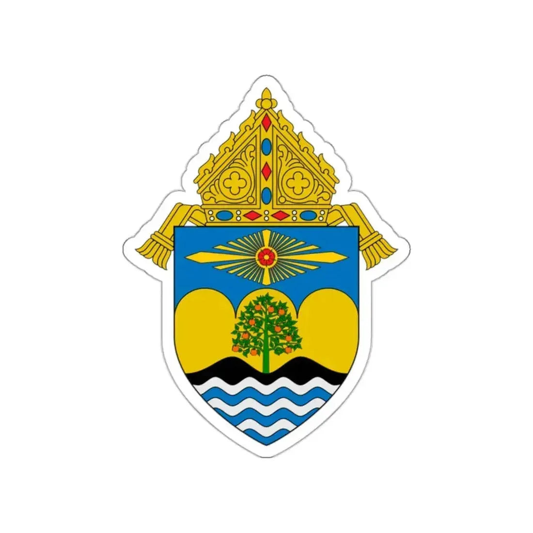 Diocese of Orange - STICKER Vinyl Die-Cut Decal White Die-Cut 2 Inch - The Sticker Space