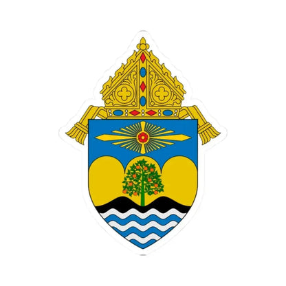 Diocese of Orange - STICKER Vinyl Kiss-Cut Decal 2 Inch White - The Sticker Space