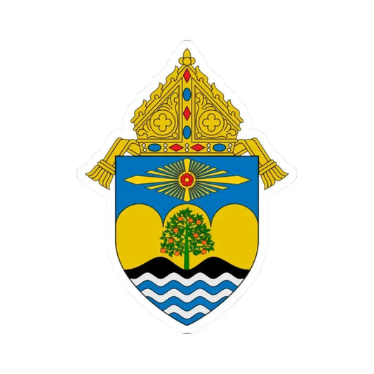 Diocese of Orange - STICKER Vinyl Kiss-Cut Decal 2 Inch White - The Sticker Space