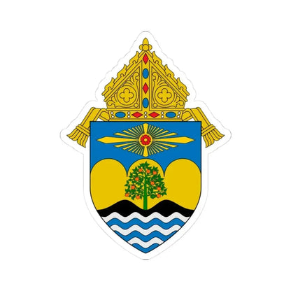 Diocese of Orange - STICKER Vinyl Kiss-Cut Decal 3 Inch White - The Sticker Space