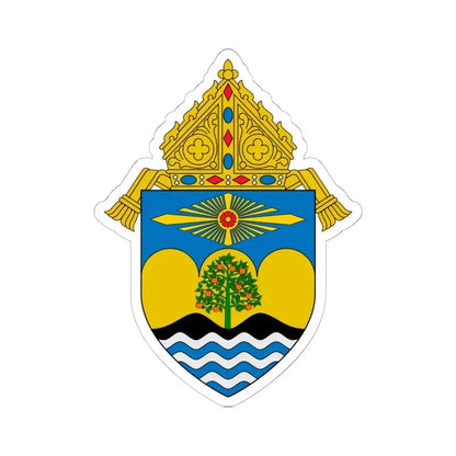 Diocese of Orange - STICKER Vinyl Kiss-Cut Decal 6 Inch White - The Sticker Space