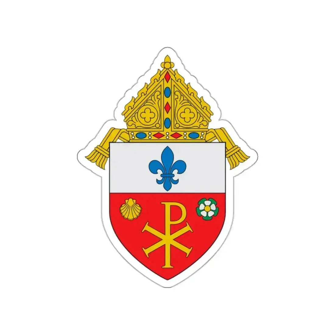 Diocese of Orlando - STICKER Vinyl Die-Cut Decal White Die-Cut 2 Inch - The Sticker Space