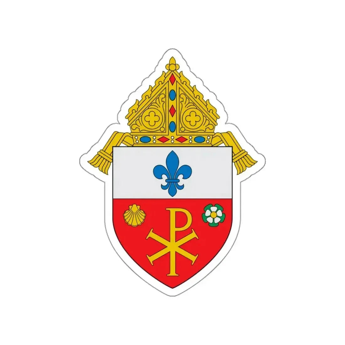 Diocese of Orlando - STICKER Vinyl Die-Cut Decal White Die-Cut 3 Inch - The Sticker Space