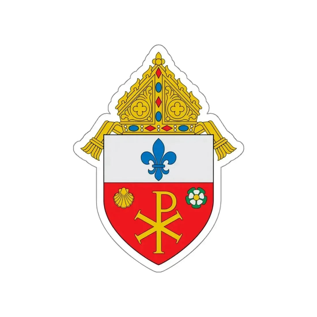 Diocese of Orlando - STICKER Vinyl Die-Cut Decal White Die-Cut 6 Inch - The Sticker Space