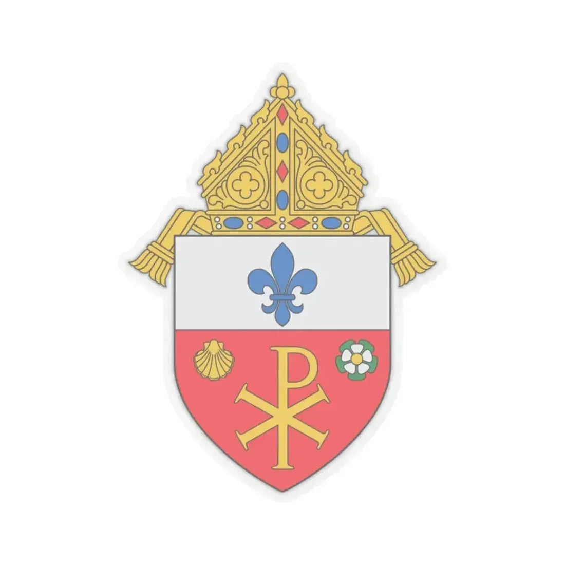 Diocese of Orlando - STICKER Vinyl Kiss-Cut Decal 2 Inch Transparent - The Sticker Space