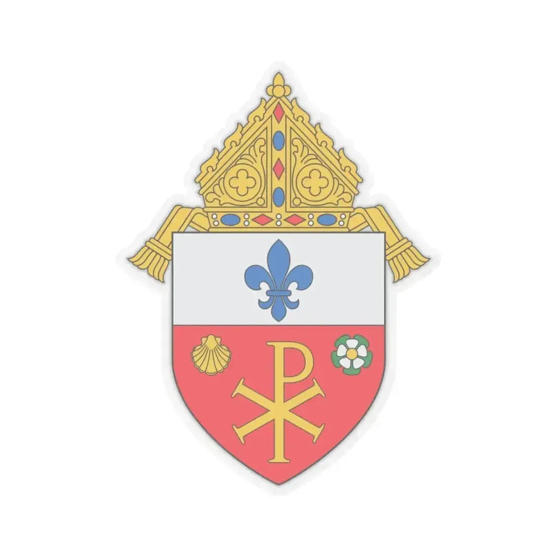 Diocese of Orlando - STICKER Vinyl Kiss-Cut Decal 3 Inch Transparent - The Sticker Space