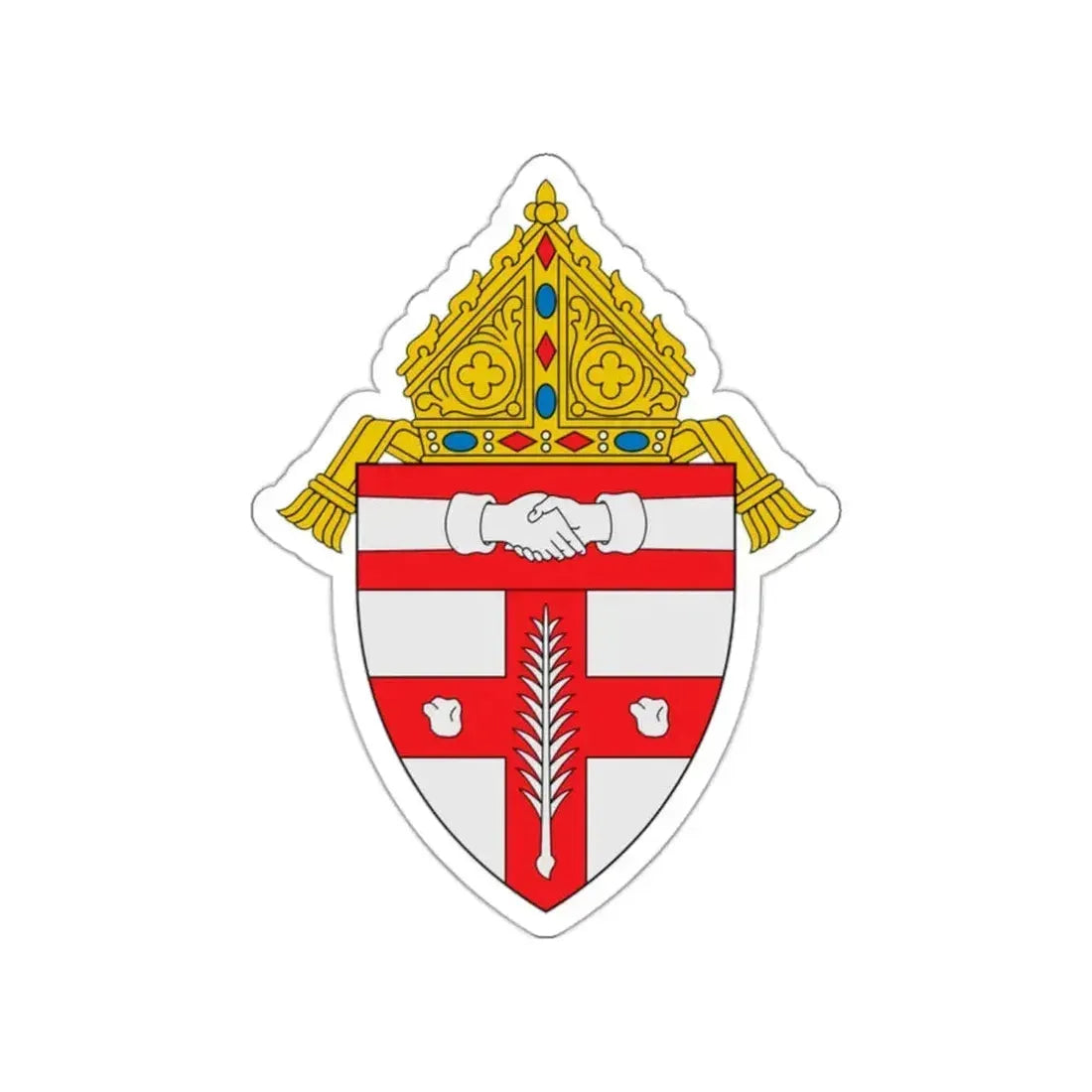 Diocese of Owensboro - STICKER Vinyl Die-Cut Decal White Die-Cut 2 Inch - The Sticker Space