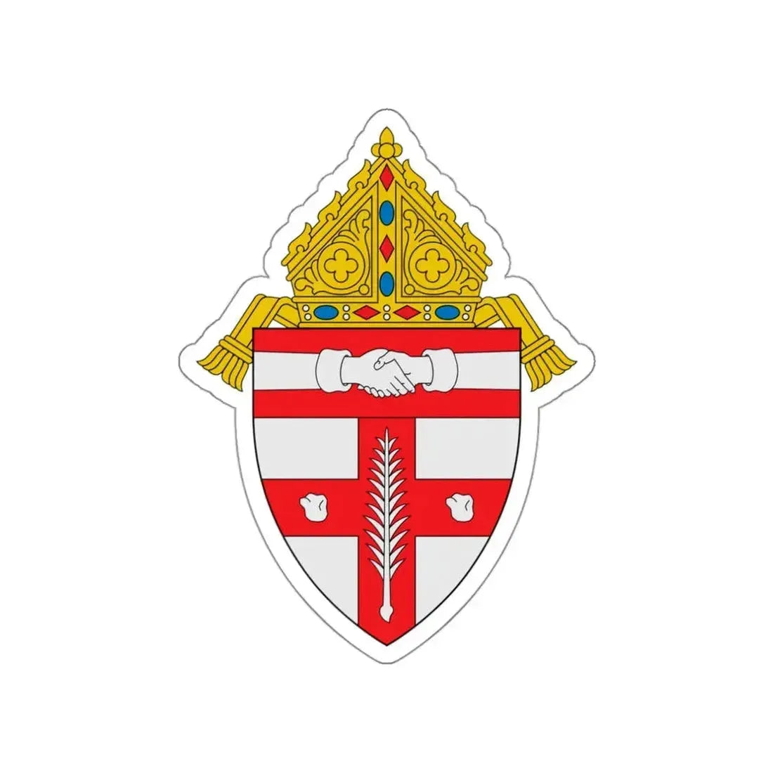 Diocese of Owensboro - STICKER Vinyl Die-Cut Decal White Die-Cut 3 Inch - The Sticker Space