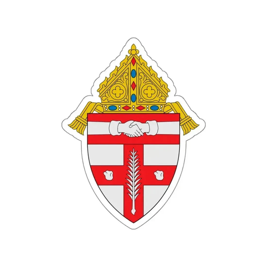 Diocese of Owensboro - STICKER Vinyl Die-Cut Decal White Die-Cut 5 Inch - The Sticker Space