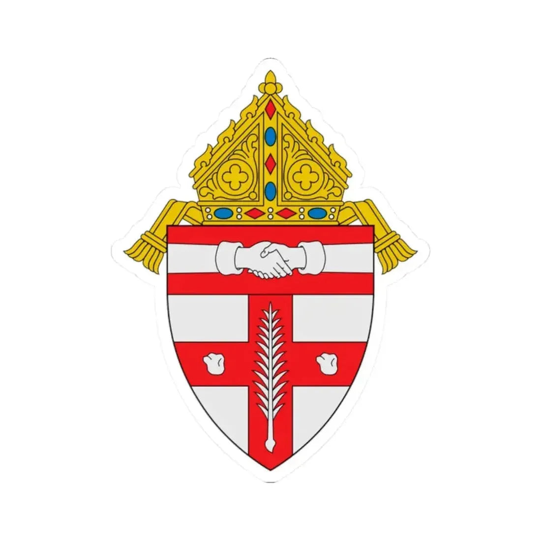 Diocese of Owensboro - STICKER Vinyl Kiss-Cut Decal 2 Inch White - The Sticker Space