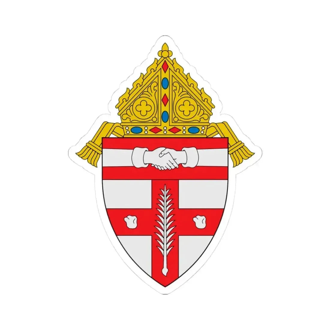 Diocese of Owensboro - STICKER Vinyl Kiss-Cut Decal 3 Inch White - The Sticker Space