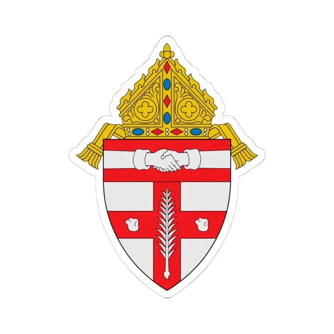 Diocese of Owensboro - STICKER Vinyl Kiss-Cut Decal 4 Inch White - The Sticker Space