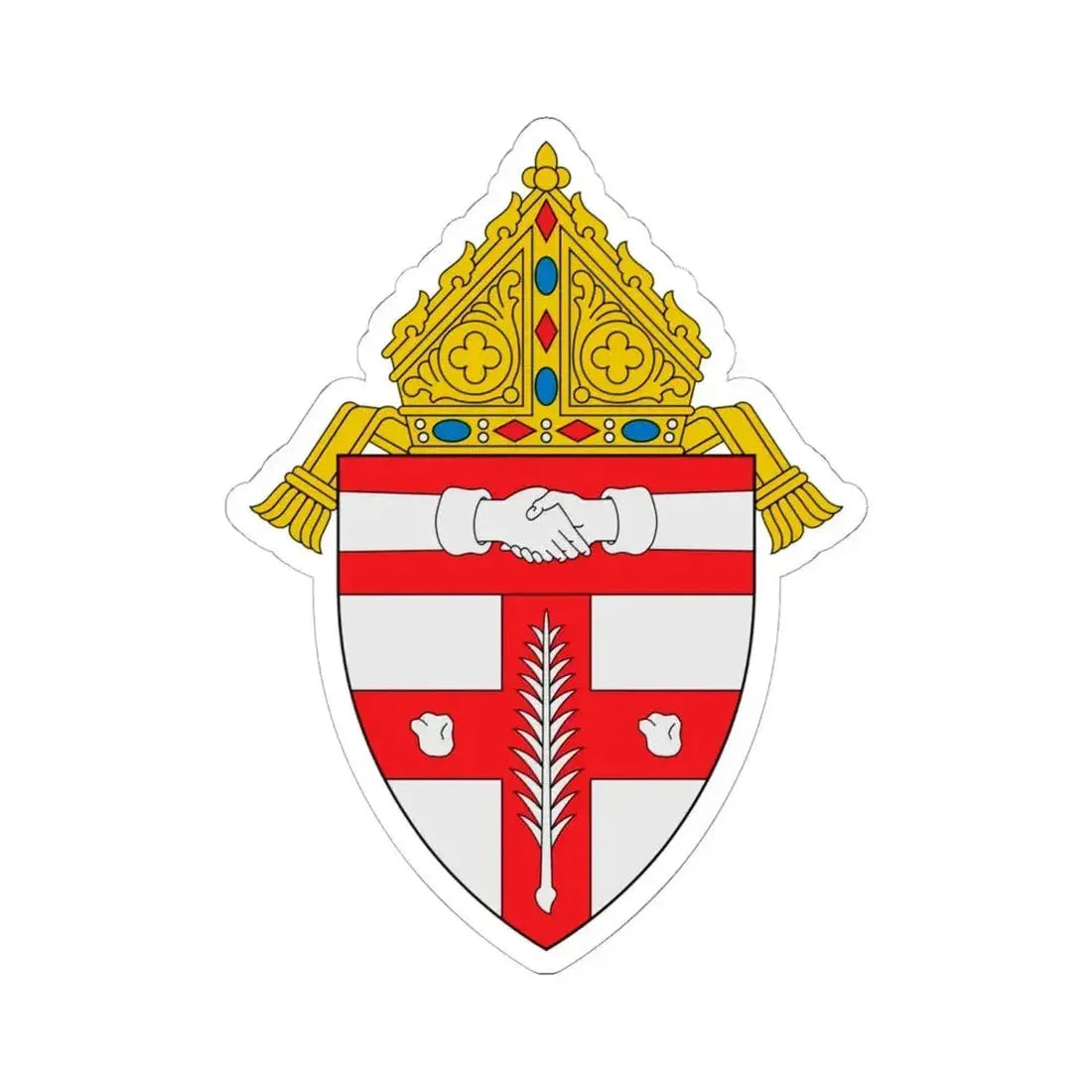 Diocese of Owensboro - STICKER Vinyl Kiss-Cut Decal 6 Inch White - The Sticker Space