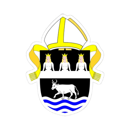 Diocese of Oxford arms (England) (Coat of Arms) STICKER Vinyl Kiss-Cut Decal 4 Inch White - The Sticker Space