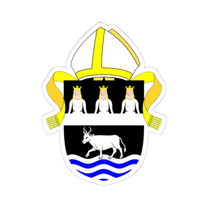 Diocese of Oxford arms (England) (Coat of Arms) STICKER Vinyl Kiss-Cut Decal 6 Inch White - The Sticker Space