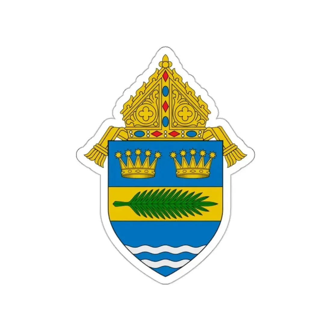Diocese of Palm Beach - STICKER Vinyl Die-Cut Decal - The Sticker Space