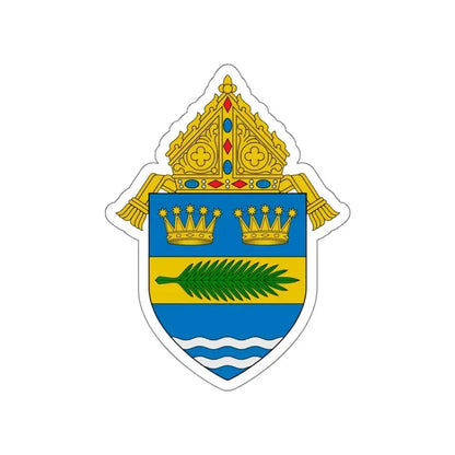 Diocese of Palm Beach - STICKER Vinyl Die-Cut Decal White Die-Cut 5 Inch - The Sticker Space