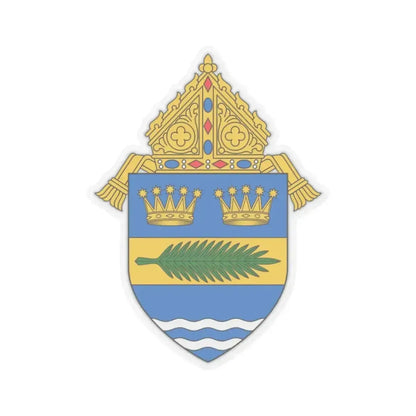 Diocese of Palm Beach - STICKER Vinyl Kiss-Cut Decal 2 Inch Transparent - The Sticker Space