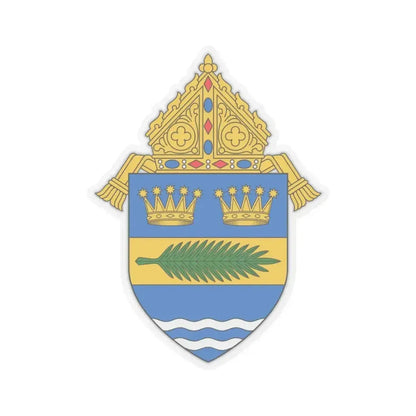 Diocese of Palm Beach - STICKER Vinyl Kiss-Cut Decal 3 Inch Transparent - The Sticker Space
