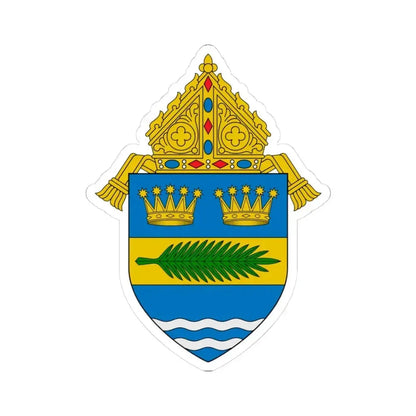 Diocese of Palm Beach - STICKER Vinyl Kiss-Cut Decal 3 Inch White - The Sticker Space