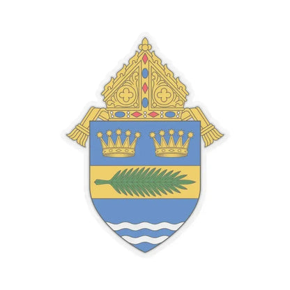 Diocese of Palm Beach - STICKER Vinyl Kiss-Cut Decal 6 Inch Transparent - The Sticker Space